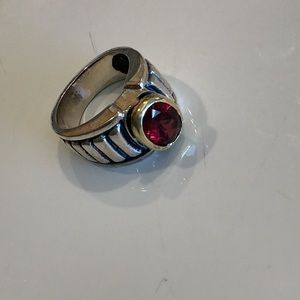 Lagos vintage caviar collection garnet ring